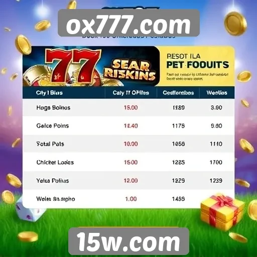 Comparativo de bônus e promoções do ox777.com